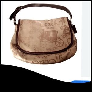 Coach Brown and Tan Shoulder Bag.28